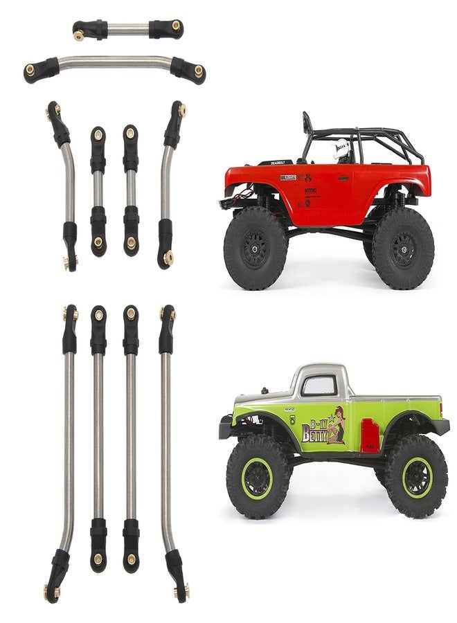 MEUS RACING مجموعة وصلات توجيه هيكل سيارة MEUS RACING SCX24 عالية الخلوص، 10 قطع، قاعدة عجلات 133.5 مم، لسيارة SCX24 Deadbolt AXI90081 B17 AXI00004 1/24 RC Crawler - Image 1
